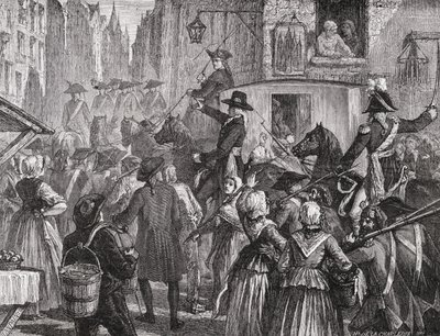 The Royal Family is Taken to the Temple, 13th August 1792 by H. de la Charlerie